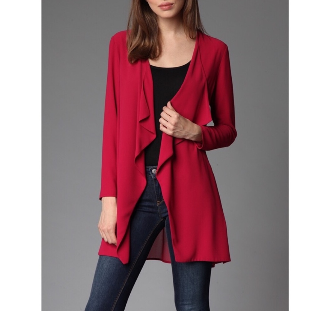 Long Sleeve Banded Sheer Cardigan